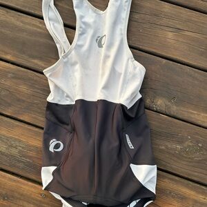 Pear Izumi elite bib cycling shorts in-r-cool padded black/white